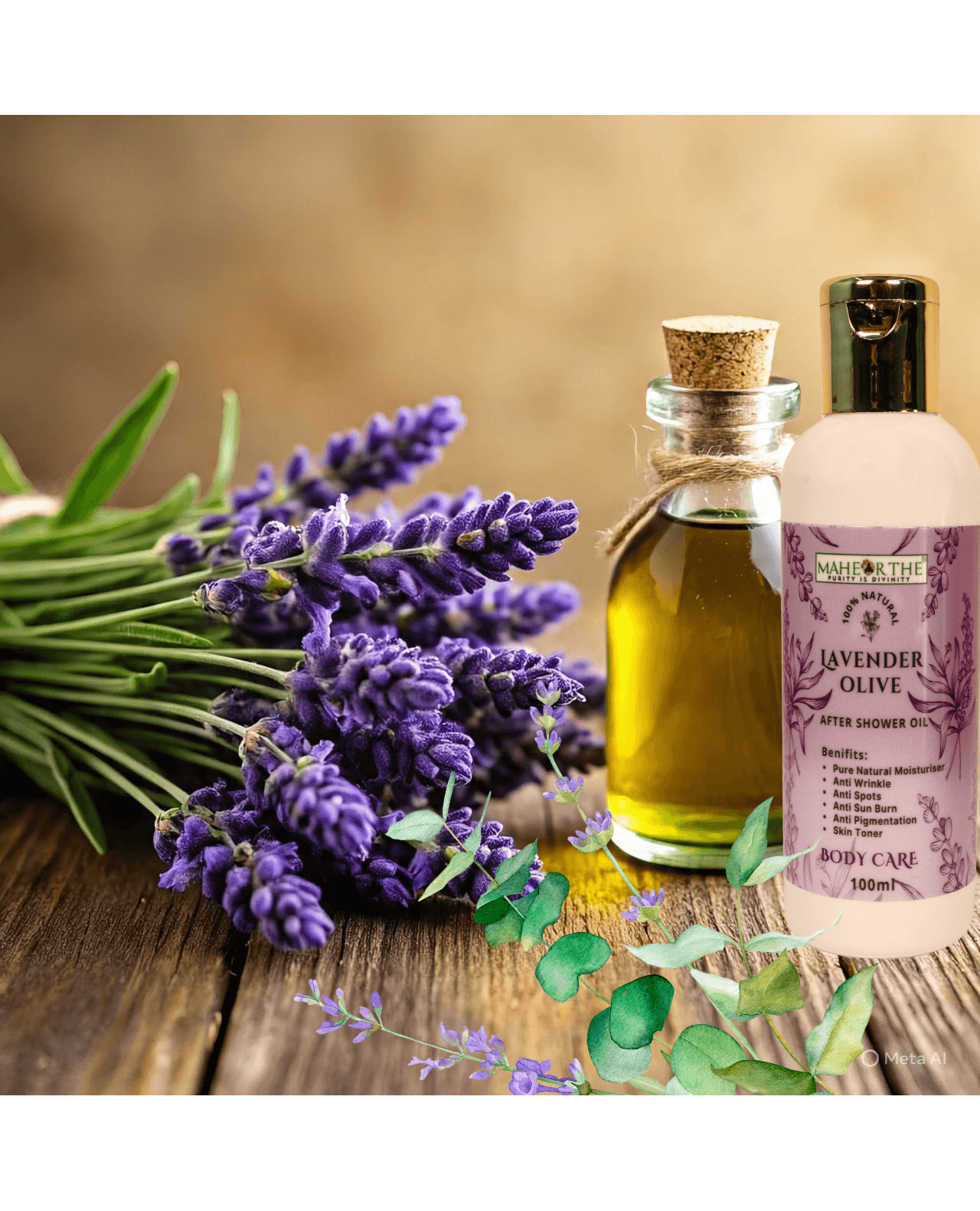 Lavender Olive After Shower Oil (100 ml)