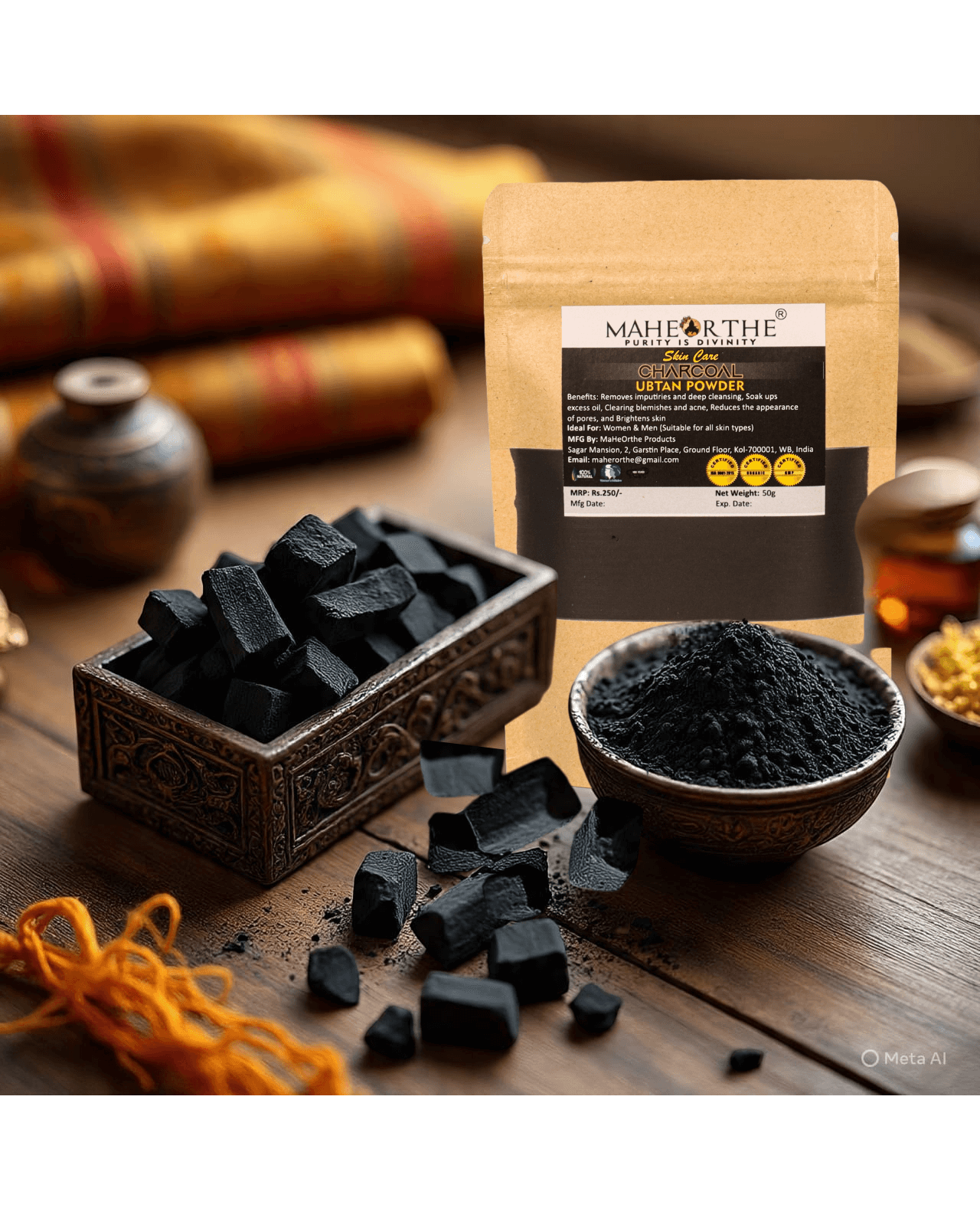 Charcoal Ubtan (65ml)