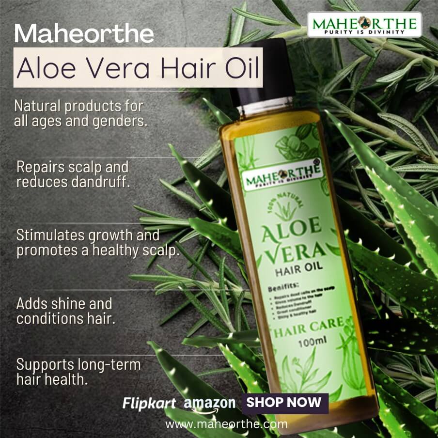 maheorthe aloe vera hair oil