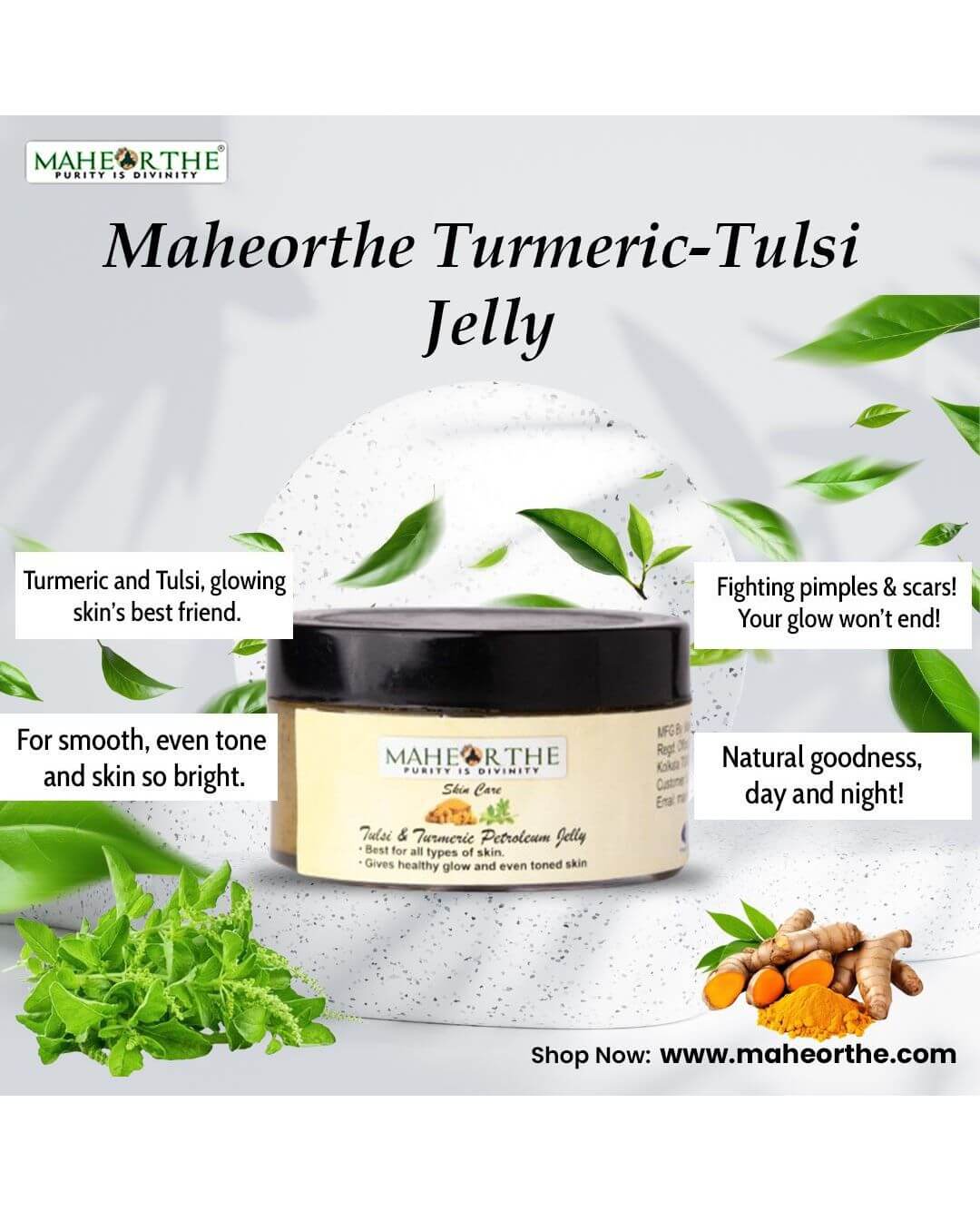Tulsi & Turmeric Petroleum Jelly (50 gms) - Image 2